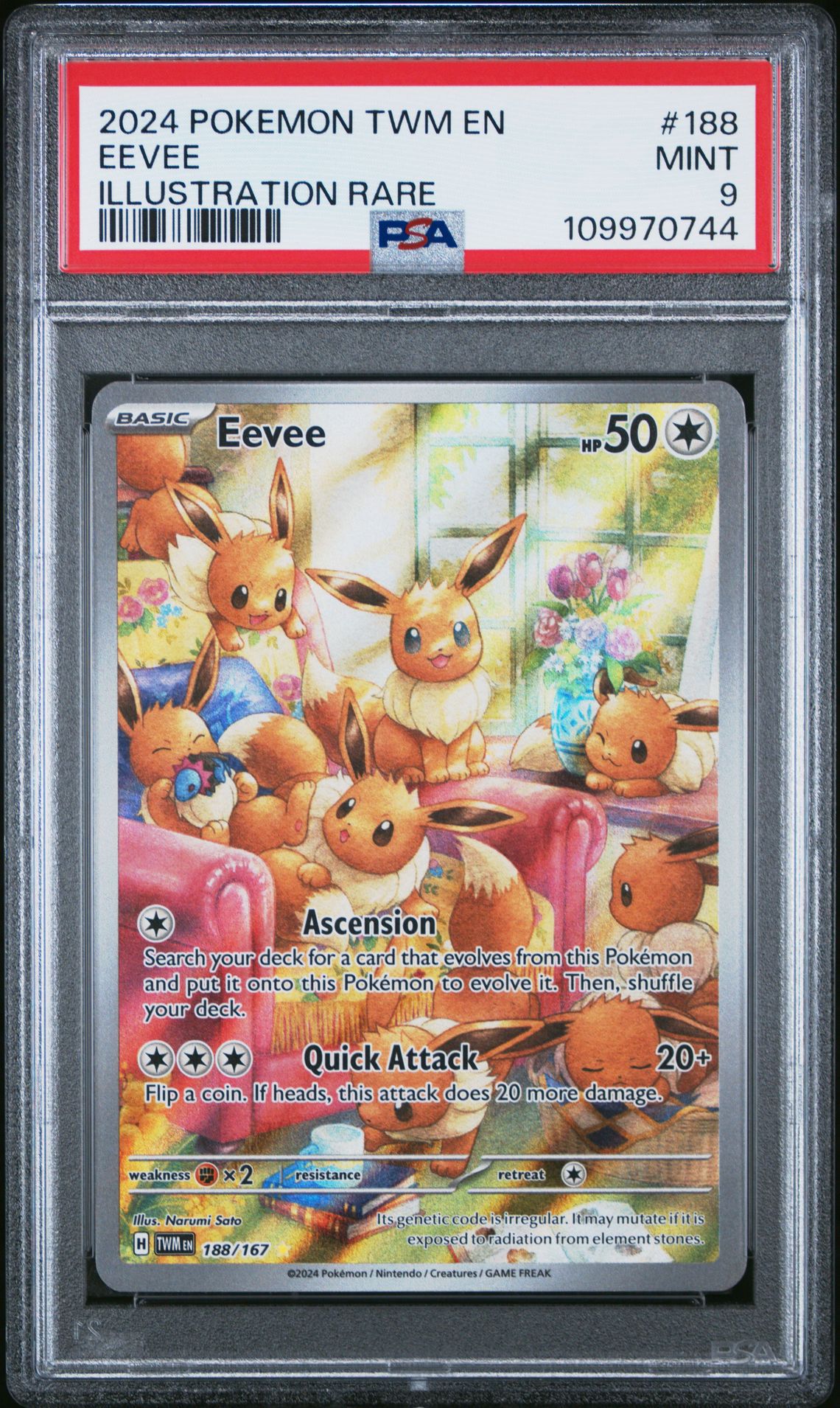 Eevee PSA9 PokéLotas