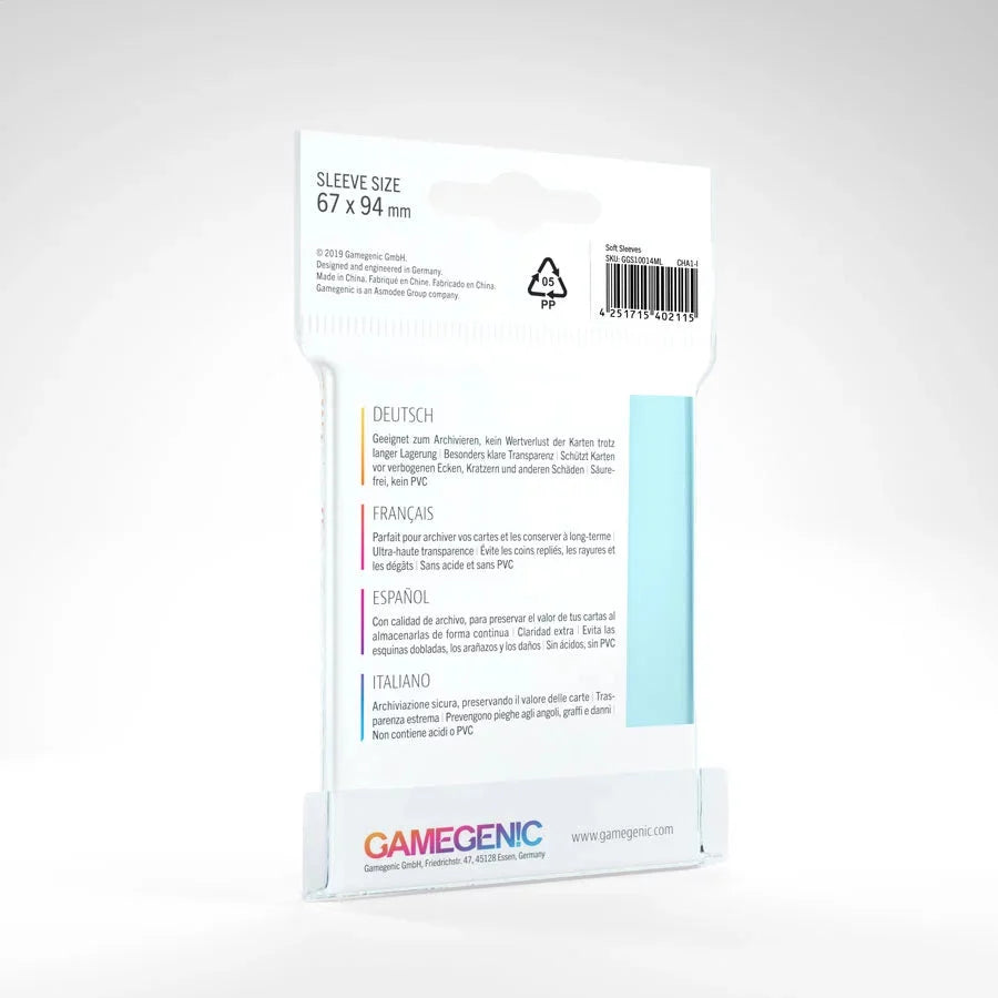 Gamegenic - Soft Sleeves - Clear PokéLotas